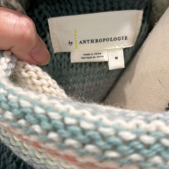 Anthropologie Courtney Ombre Cowl Neck Sweater, Size Medium - Picture 6 of 13